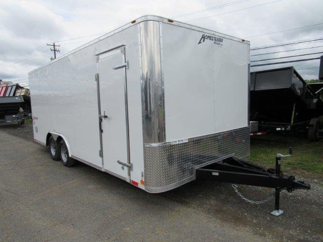 homesteader-85-x-20-enclosed-car-trailer-7k-extended-tongue.jpg Homesteader 8.5 x 20 Enclosed Car Trailer – 7K Extended Tongue - Image 1