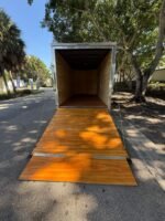 2026 Hook & Line 7 x 16 Enclosed Cargo Trailer | 7,000 lb GVWR | Black, Radial Tires, Ramp Door - Image 2