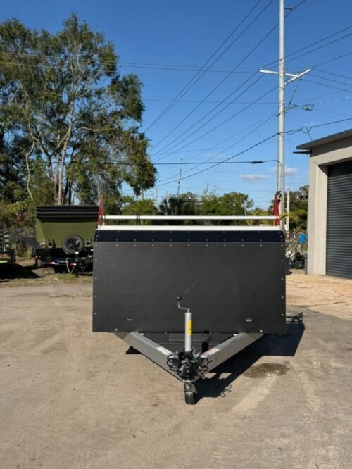 2026 Futura 7' x 16' Aluminum Lowering Car Trailer | 7000 lb GVWR, Tandem Axle, Bumper Pull – Silver - Image 3