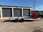 2026 Futura 7' x 20' Aluminum Lowering Car Trailer | 7000 lb GVWR, Winch, Aluminum Wheels – Silver - Image 3
