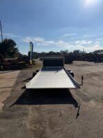 2026 Futura 7' x 20' Aluminum Lowering Car Trailer | 7000 lb GVWR, Winch, Aluminum Wheels – Silver - Image 6