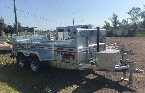 2023 N&N 5 Ton 6’X12′ Galvanized Dump Trailer - Image 6