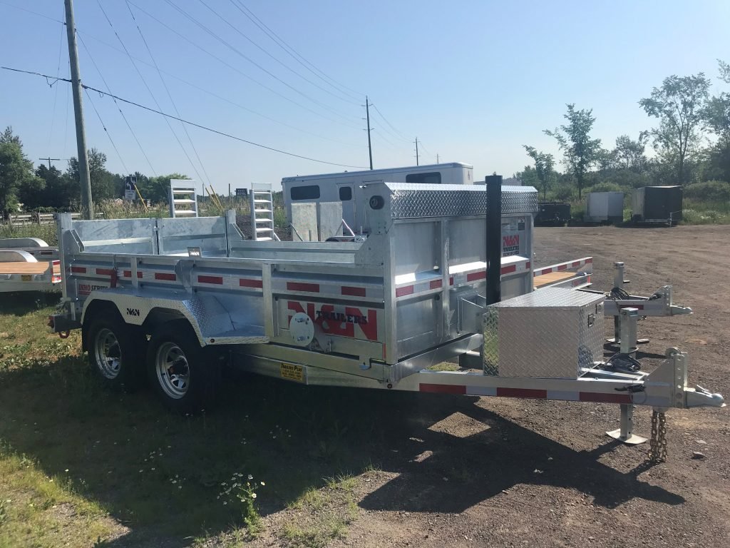 nn2.jpg 2023 N&N 5 Ton 6’X12′ Galvanized Dump Trailer - Image 1