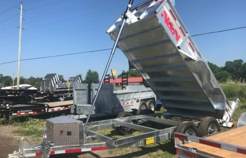 2023 N&N 5 Ton 6’X12′ Galvanized Dump Trailer - Image 5
