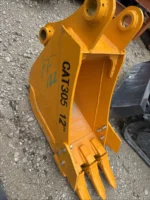 Cat 305 12 Inch Tooth Bucket 45 Mm Pin Mini Excavator New Caterpillar - Image 2