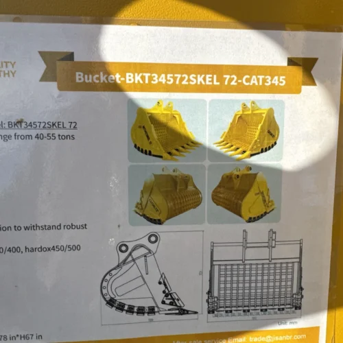 Cat 345 Excavator 72 Inch Skeleton Tooth Bucket Rock Caterpillar 110 100 Mm Pin - Image 4