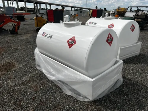AM Tank 490 Gallon Diesel Fuel Tank with Pump and Containment Pan - Image 4