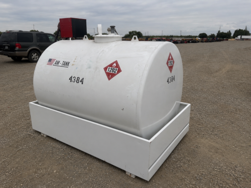 838 Gallon Diesel Fuel Tank with Pump and Containment Pan - Image 3